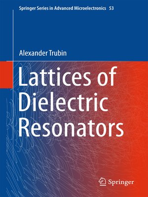 cover image of Lattices of Dielectric Resonators